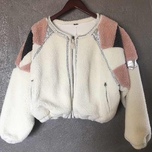 Free People Taurus Plush Color Blocked Jacket - Picture 7 of 10